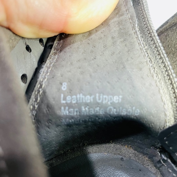 Very Volatile Booties Taupe Suede Open Toe Chunky Heel Boots Size 8 - Picture 11 of 11